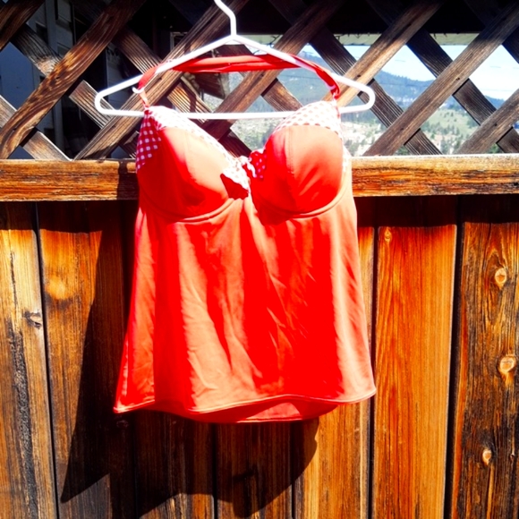 Freya Red and white checkered tankini - Picture 3 of 10